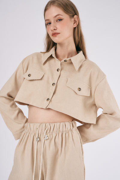 storets.com Emery Cord Cropped Jacket/Shirt