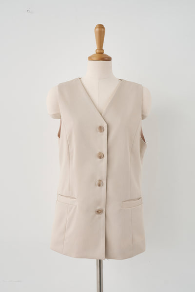 storets.com Evie Oversized Sleeveless Jacket