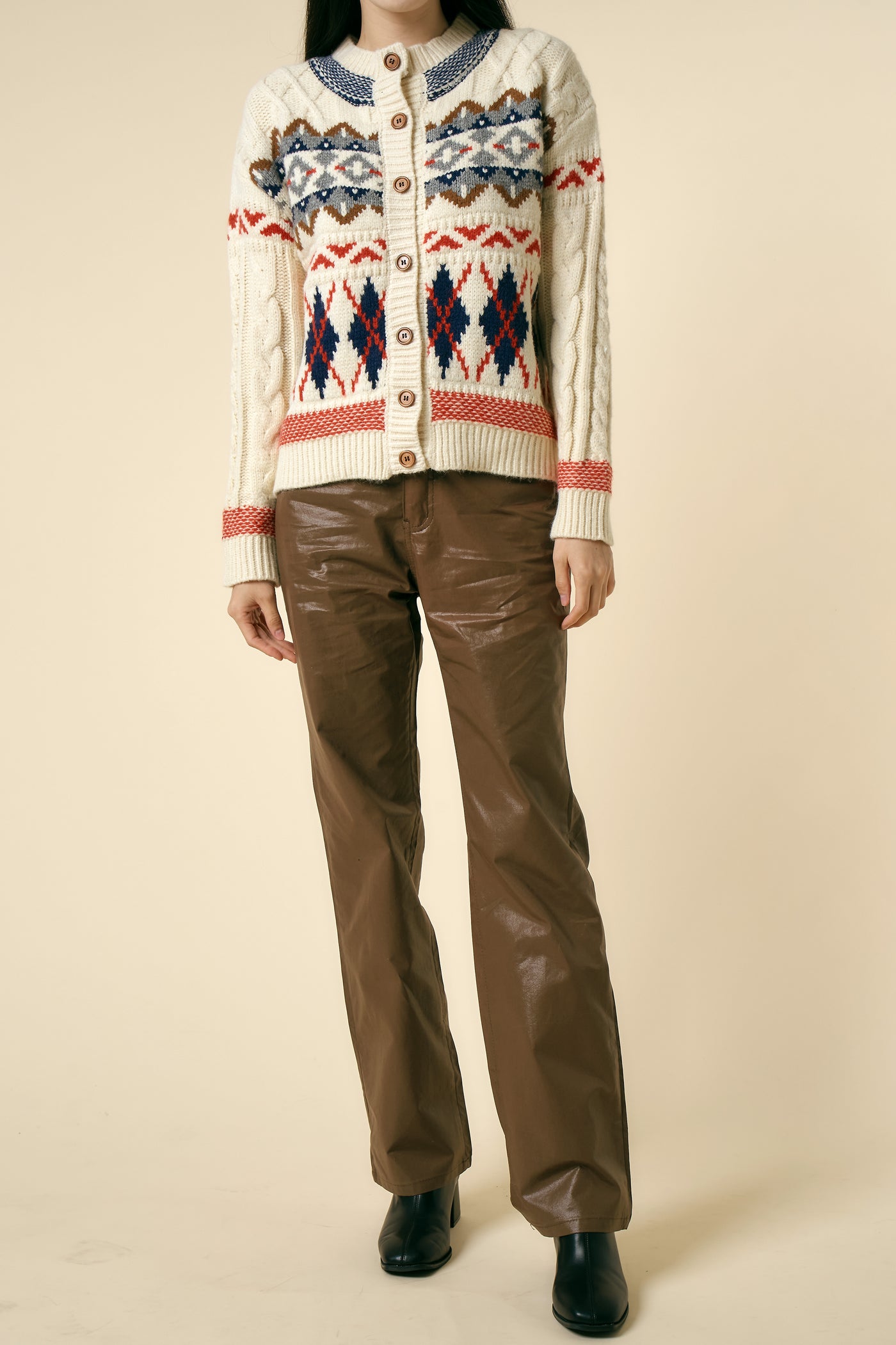 storets.com [STORETS X COSONNE] Fair Isle Granny Cardigan