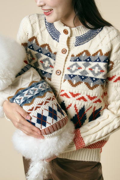 storets.com [STORETS X COSONNE] Fair Isle Granny Cardigan