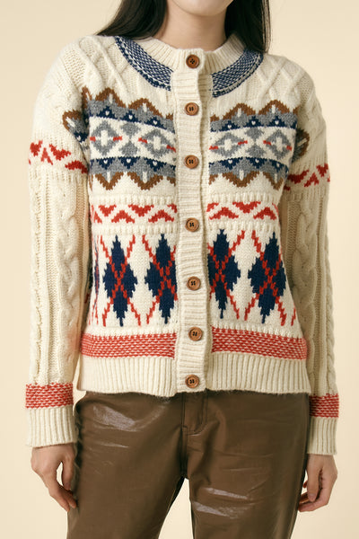storets.com [STORETS X COSONNE] Fair Isle Granny Cardigan