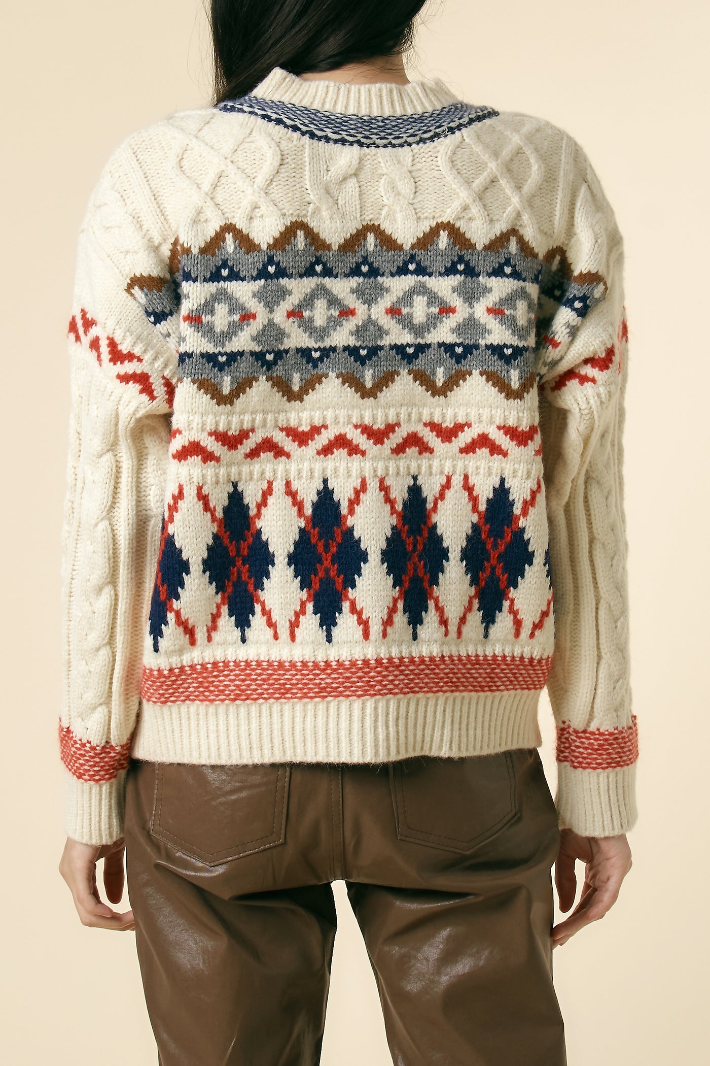 storets.com [STORETS X COSONNE] Fair Isle Granny Cardigan