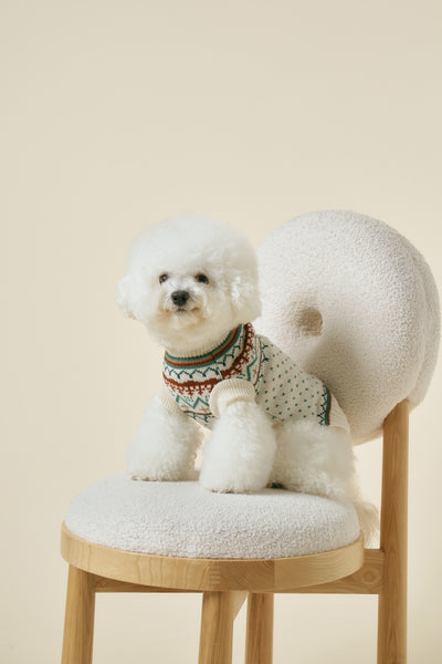 storets.com [STORETS X COSONNE] Fair Isle Retro Pet Sweater(for pet)