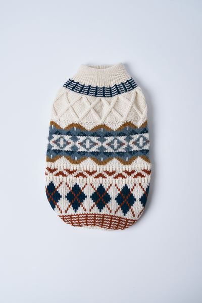 storets.com [STORETS X COSONNE] Fair Isle Granny Pet Sweater(for pet)