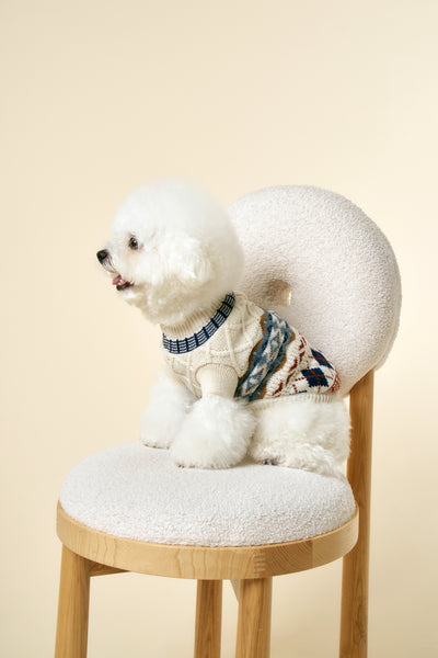 storets.com [STORETS X COSONNE] Fair Isle Granny Pet Sweater(for pet)