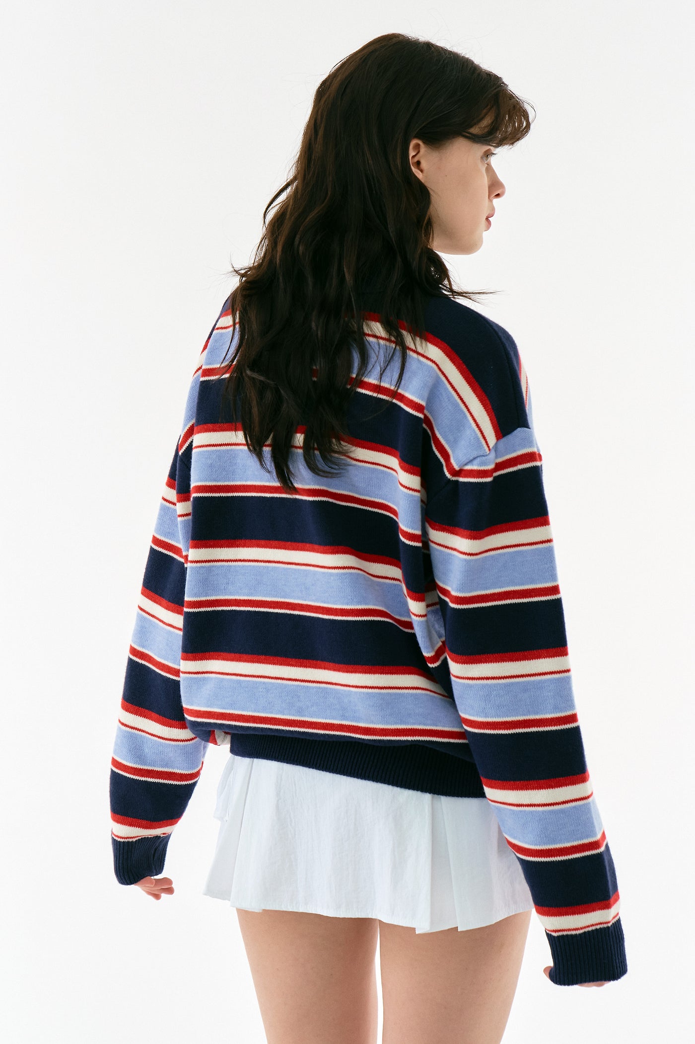 storets.com Flynn Stripe Collar Sweater