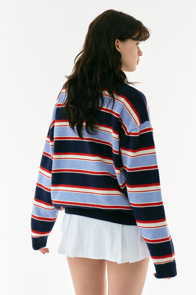 storets.com Flynn Stripe Collar Sweater