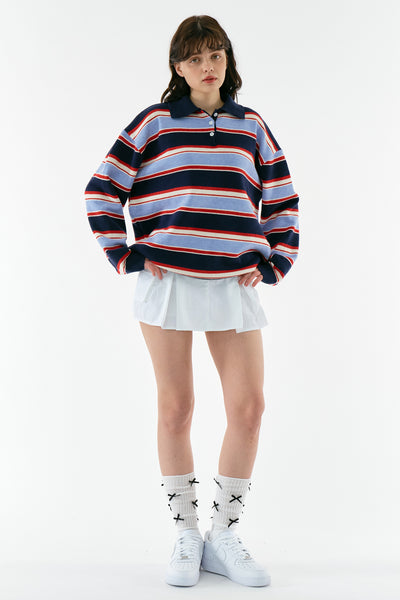 storets.com Flynn Stripe Collar Sweater