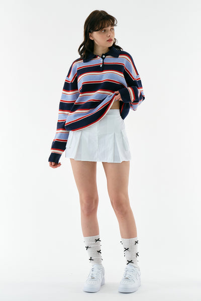 storets.com Flynn Stripe Collar Sweater