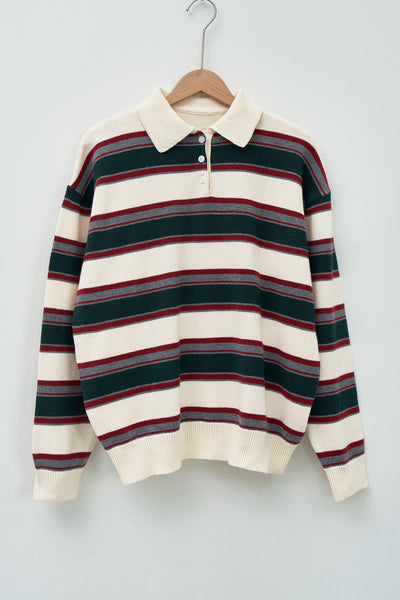 storets.com Flynn Stripe Collar Sweater
