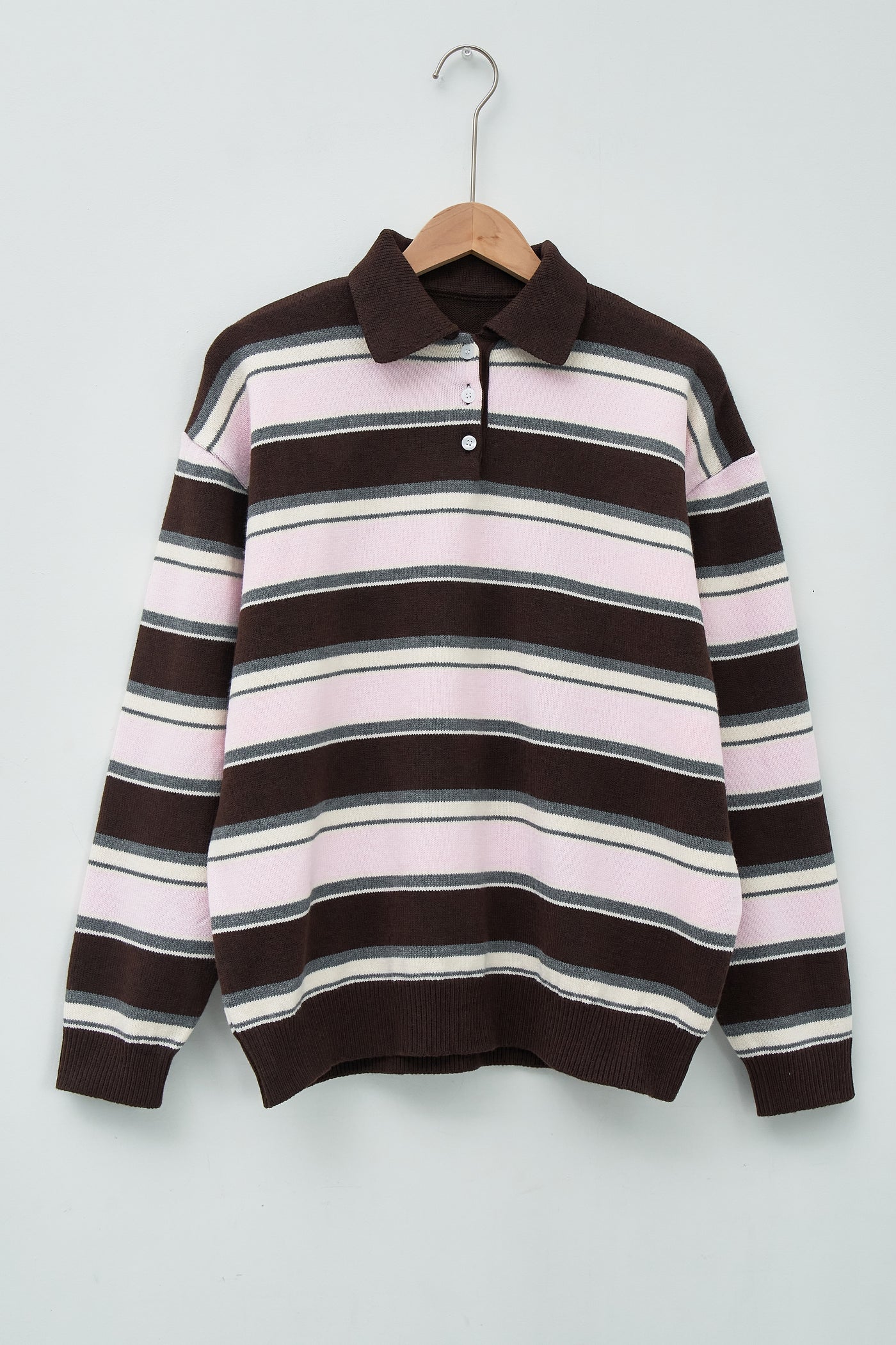 storets.com Flynn Stripe Collar Sweater