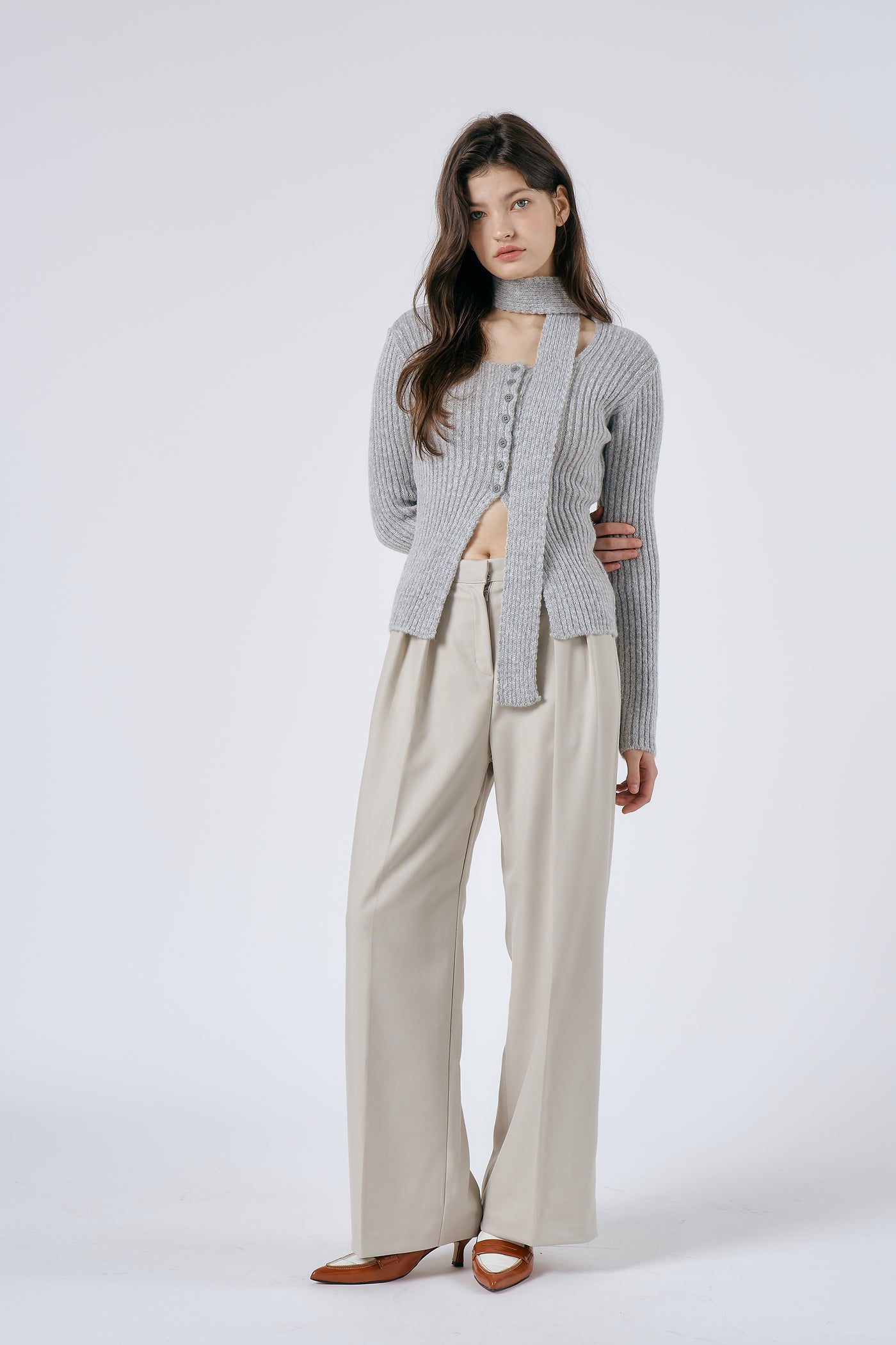 storets.com Olive Wide Leg Pants