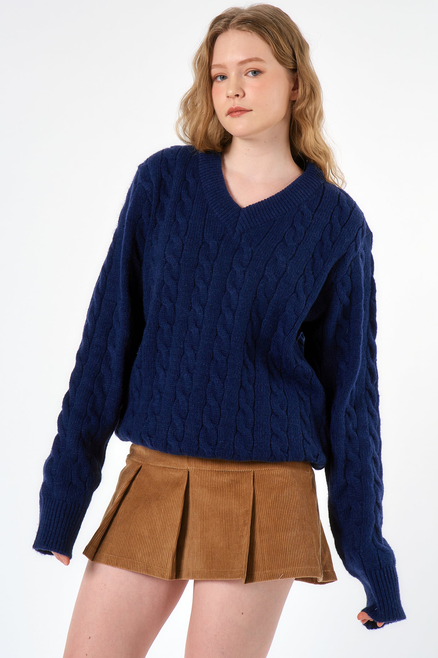 storets.com Gemma Cable Knitted Top (SUSTAINABLE)