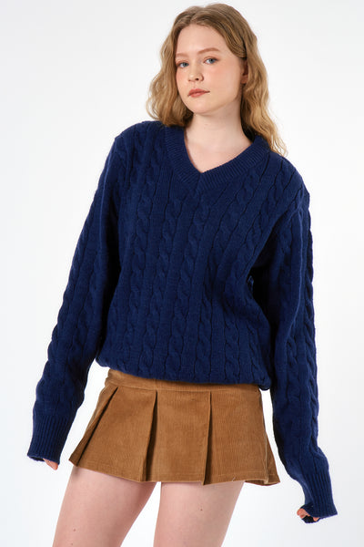 storets.com Gemma Cable Knitted Top (SUSTAINABLE)