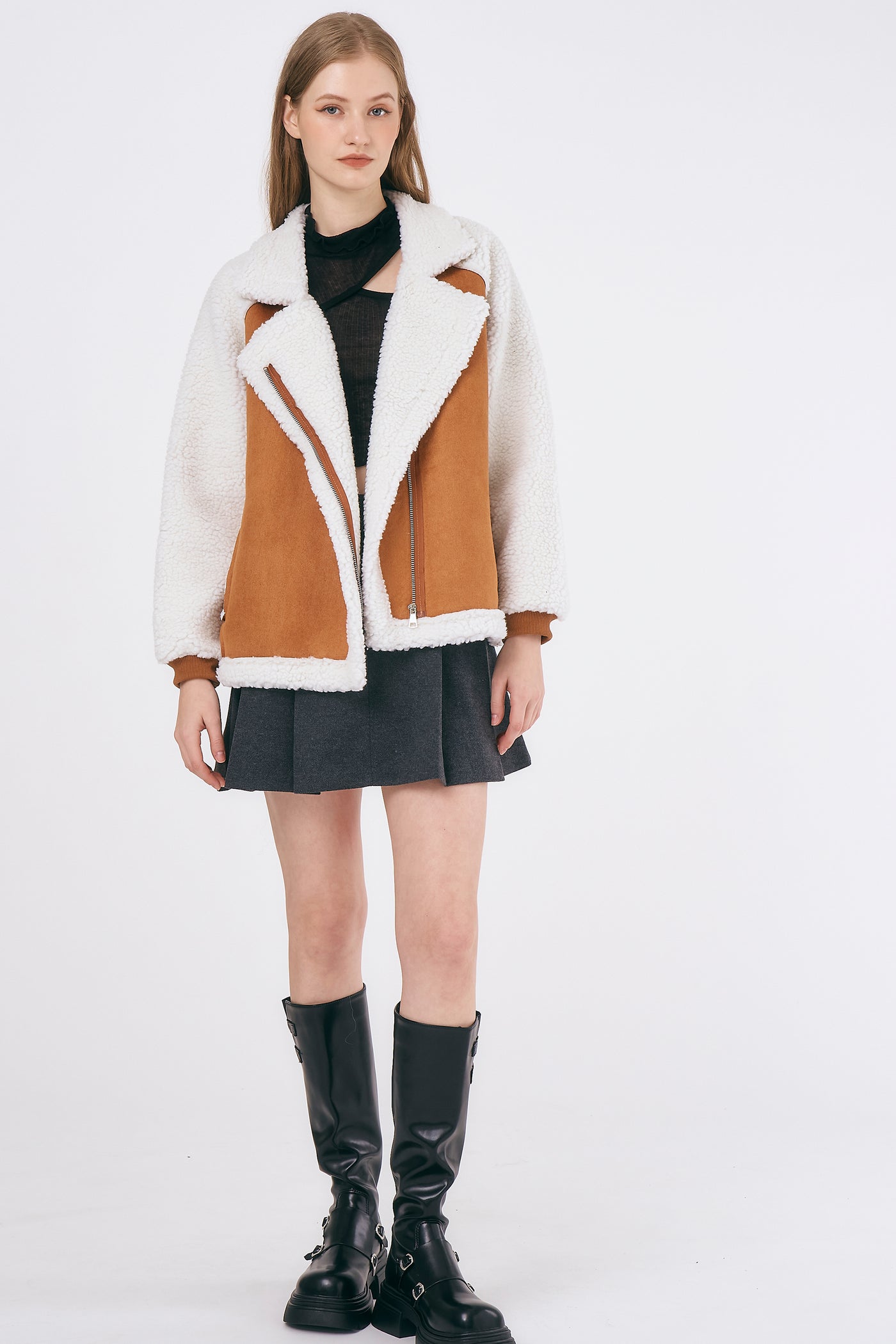 storets.com Gianna Faux Shearling Jacket