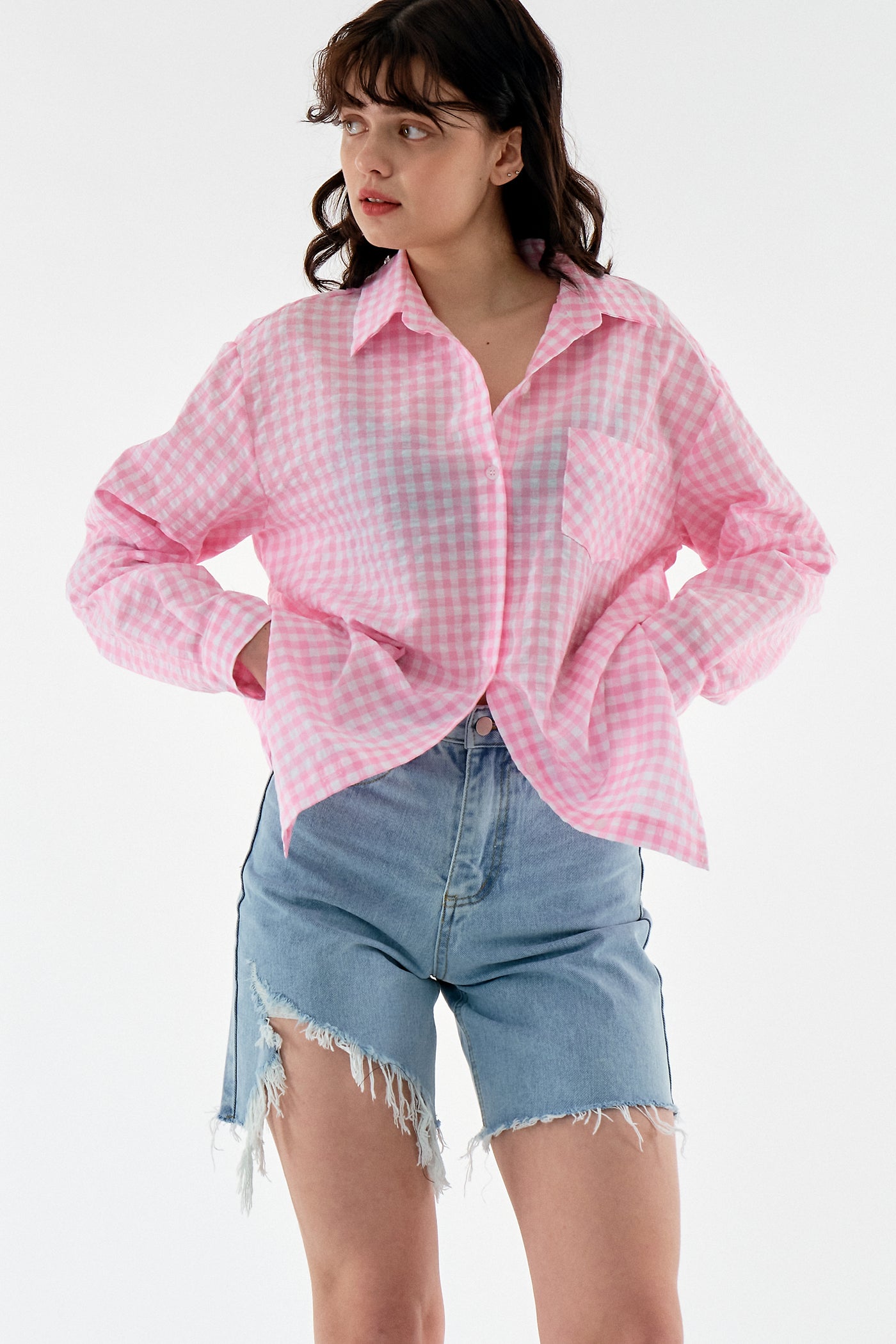 storets.com Mia Cutout Denim Shorts