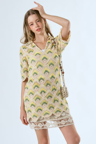 storets.com Glenn Crochet Mini Dress