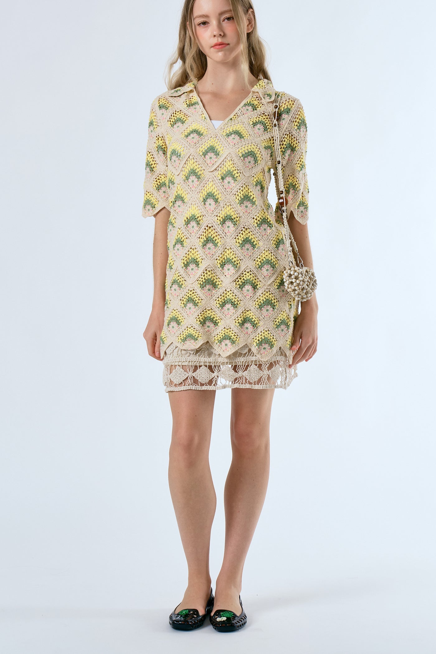 storets.com Glenn Crochet Mini Dress