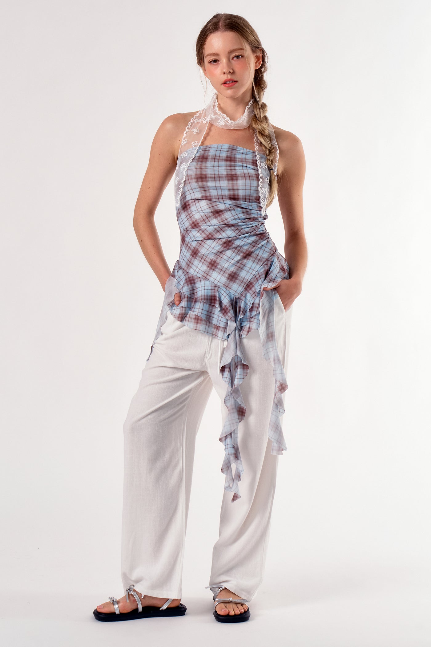 storets.com Honey Ruffled Mesh Top