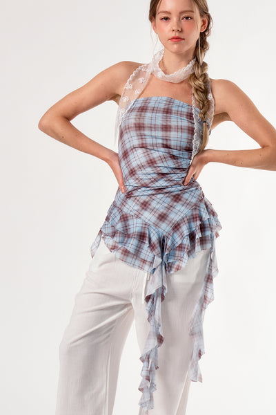 storets.com Honey Ruffled Mesh Top