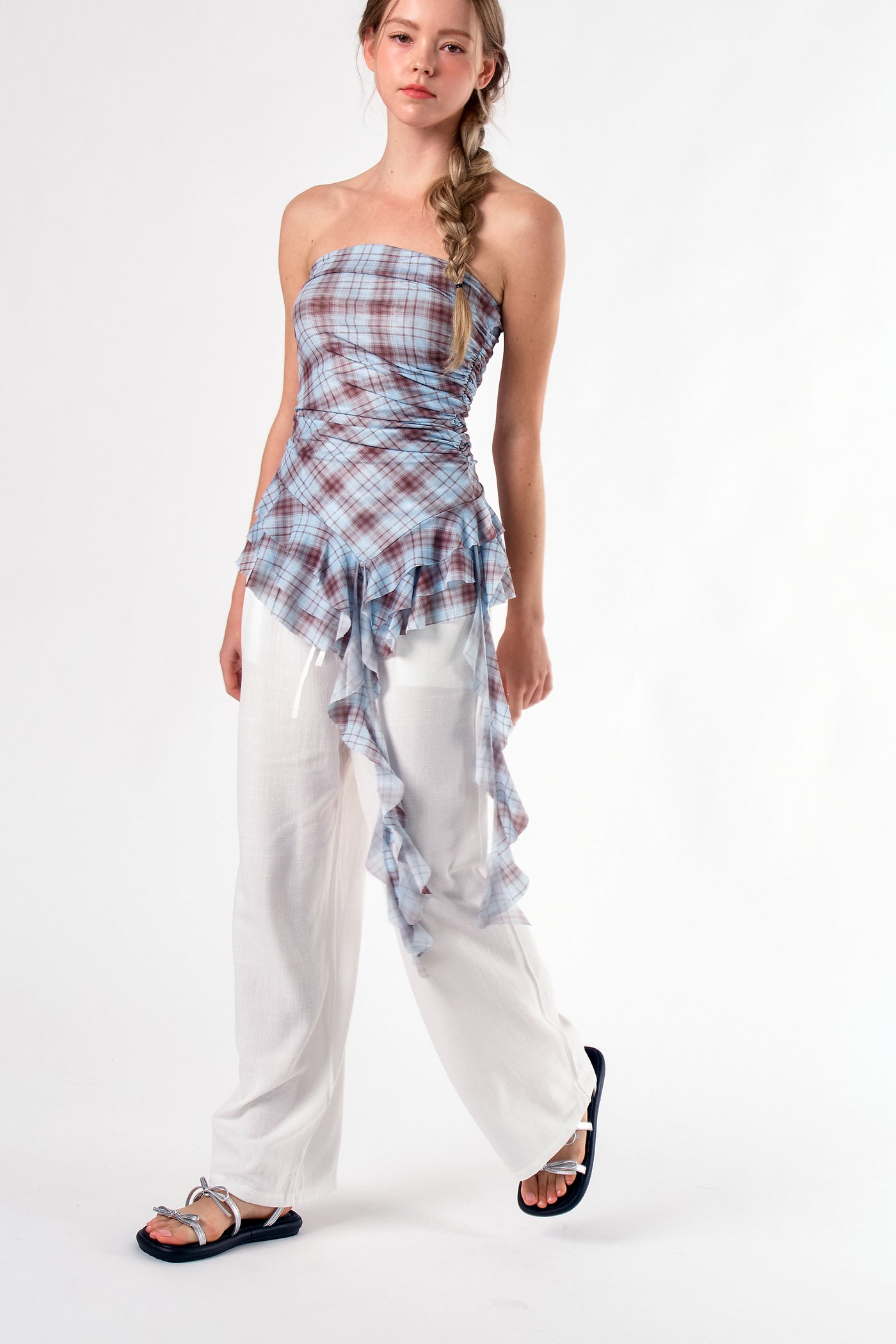 storets.com Honey Ruffled Mesh Top