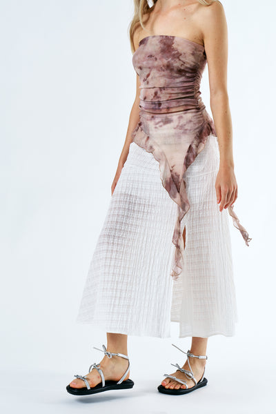 storets.com Icelynn Tiedye look Ruffled Top