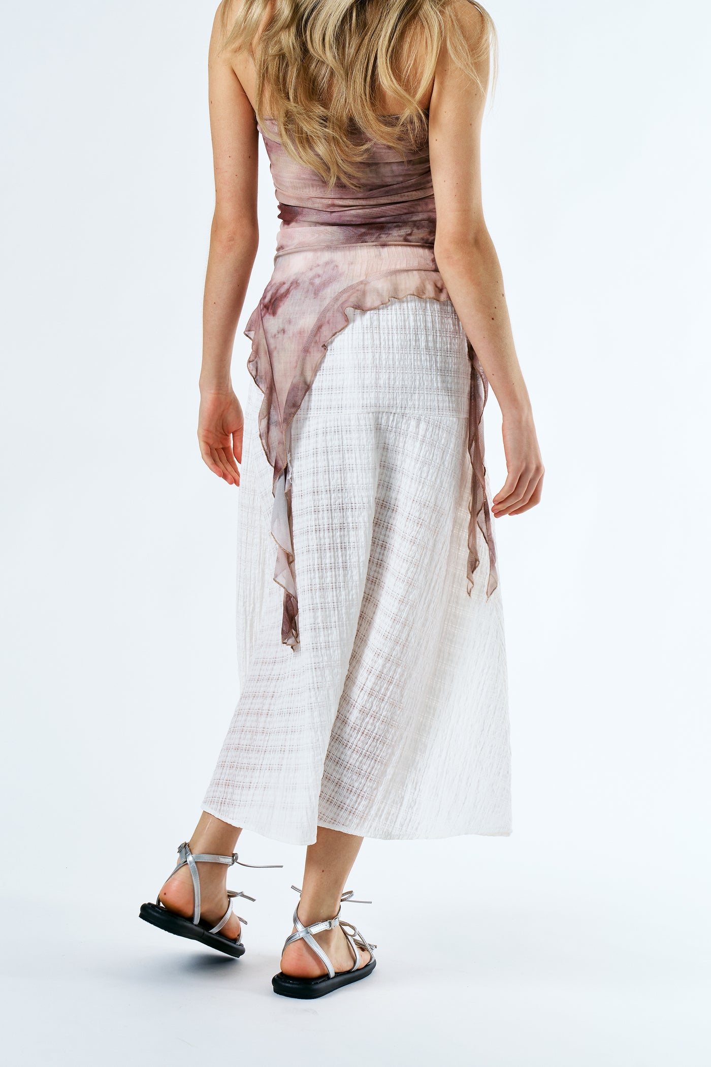 storets.com Icelynn Tiedye look Ruffled Top