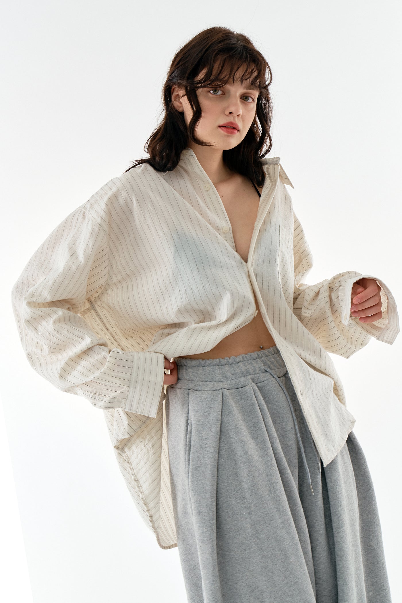 storets.com Ivey Oversized Stripe Shirt