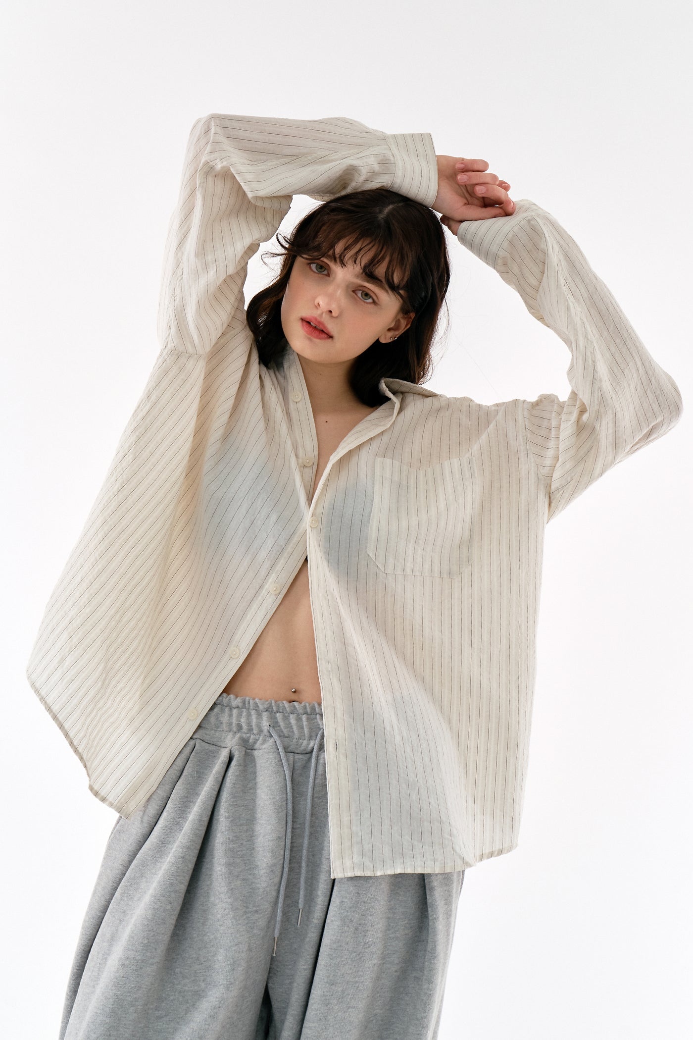 storets.com Ivey Oversized Stripe Shirt