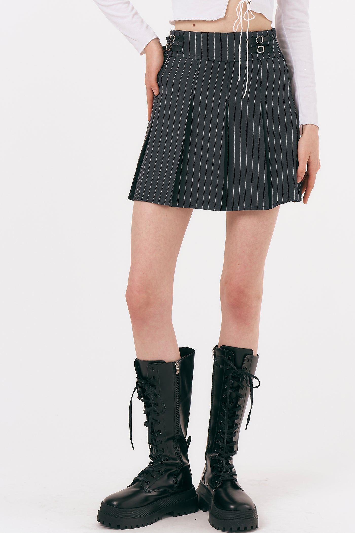 storets.com Ivy Striped Tennis Skirt