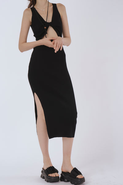 storets.com Kailey Ribbed Cutout Dress