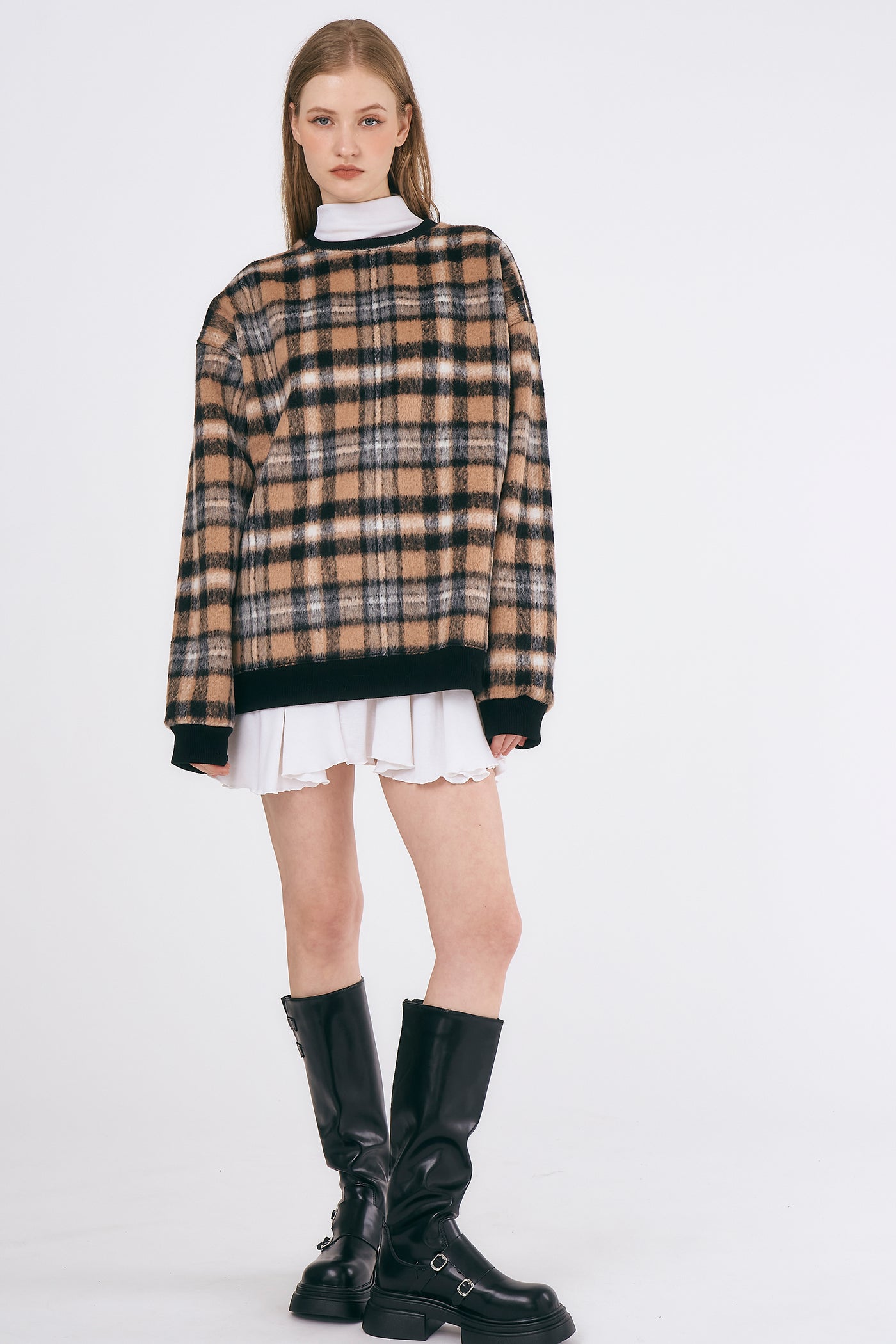 storets.com Willow Oversized Plaid Top