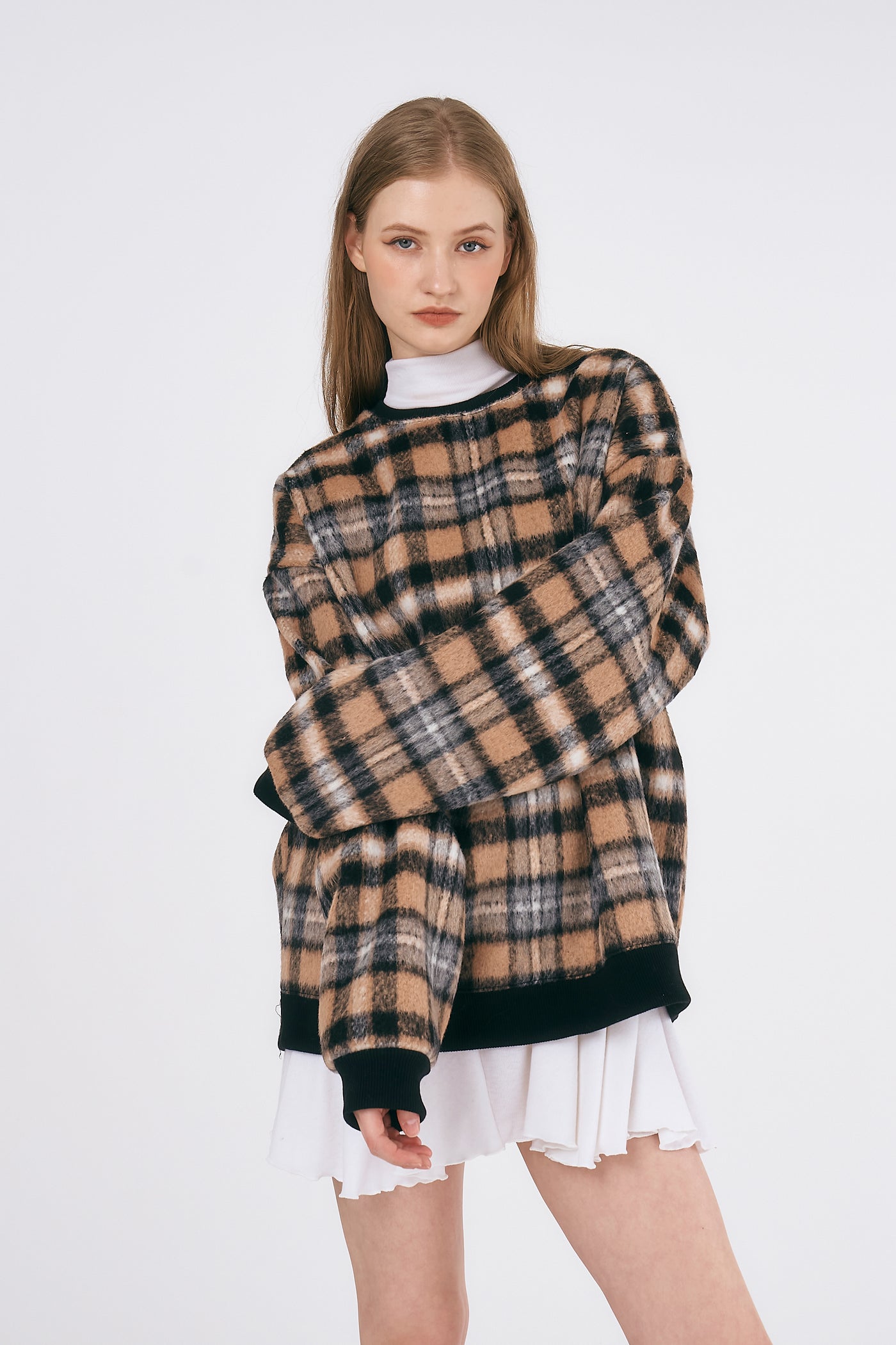 storets.com Willow Oversized Plaid Top