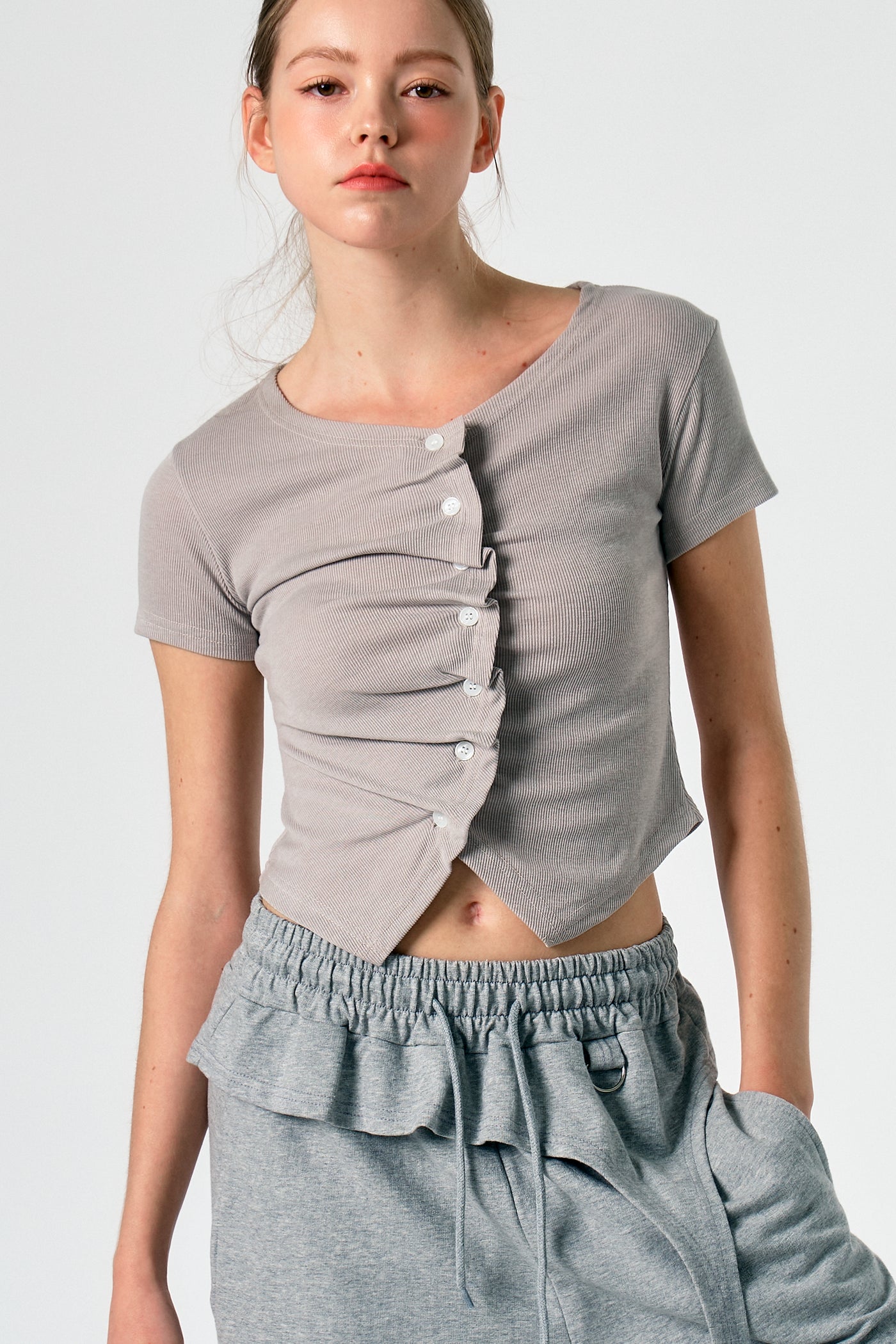 storets.com Lucy Ruched Cardi Top