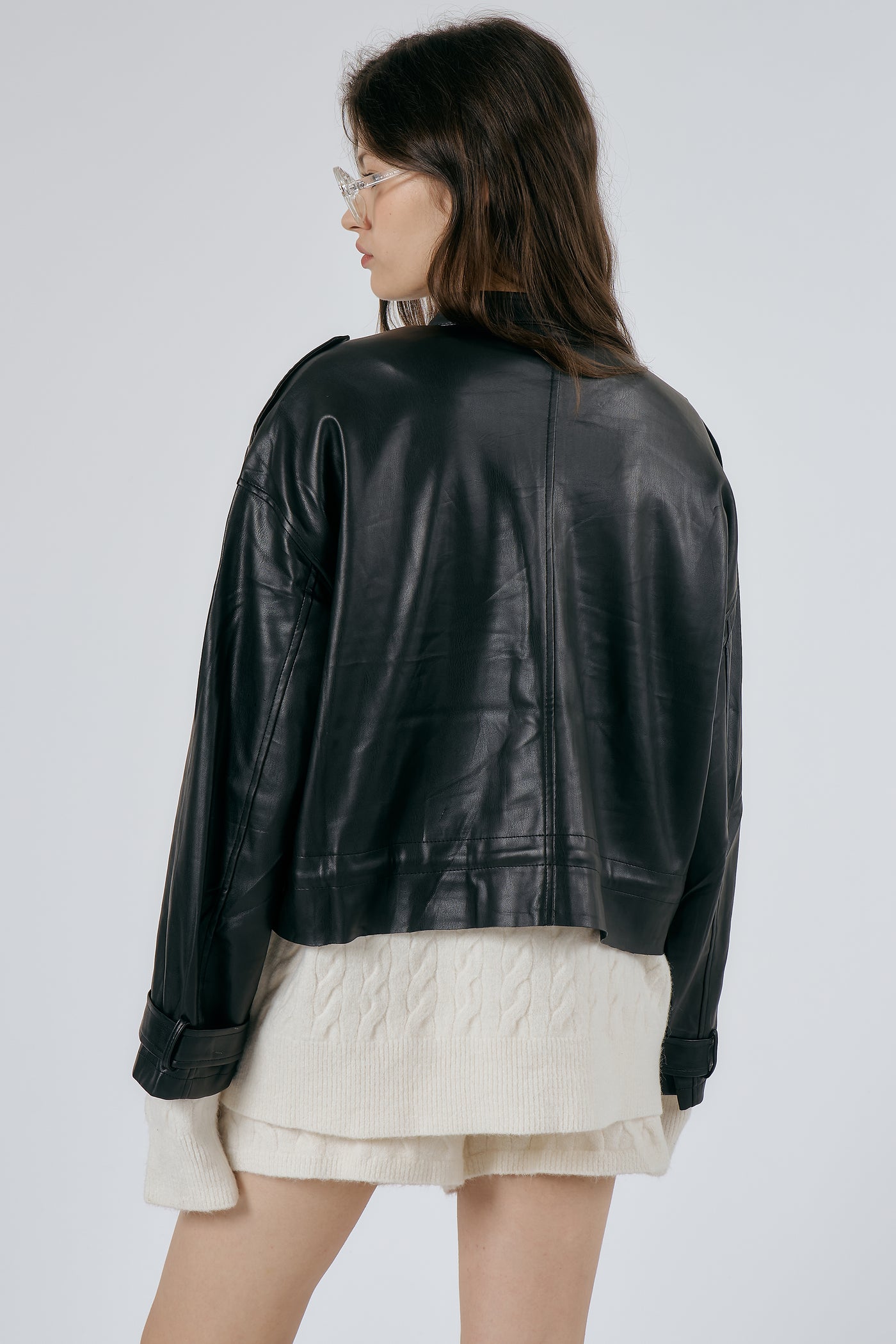 storets.com Celina Faux Leather Rider Jacket