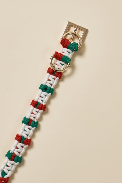 storets.com [COSONNE] Candycane Macrame Neck Collar(for pet)