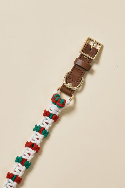 storets.com [COSONNE] Candycane Macrame Neck Collar(for pet)