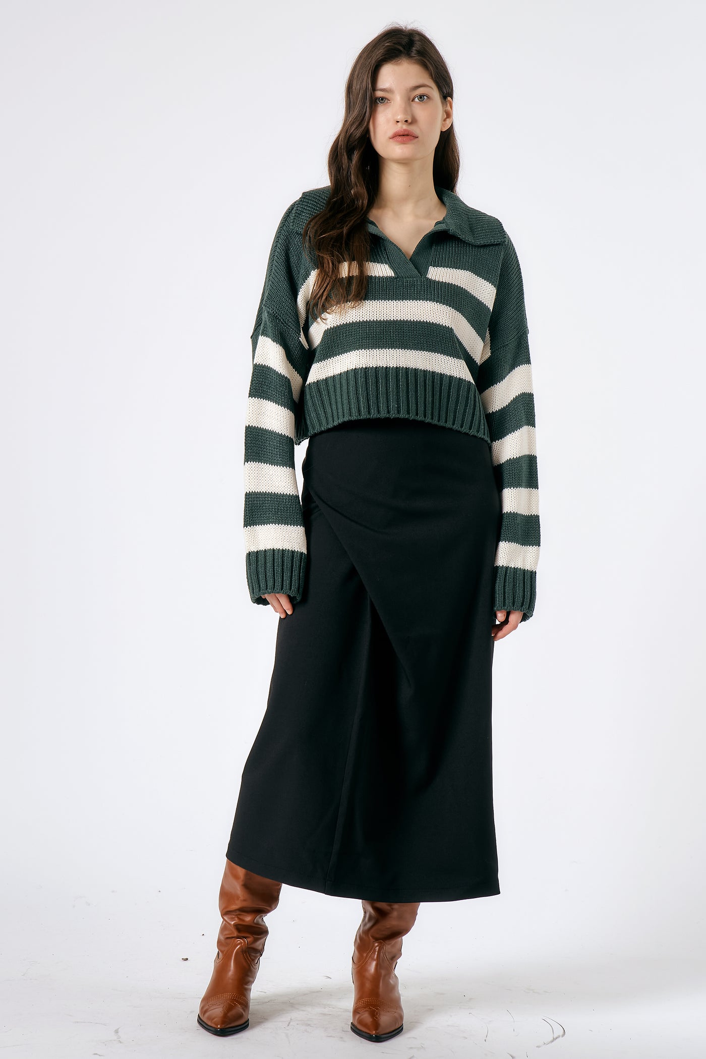 storets.com Hazel Wrap Effect Skirt