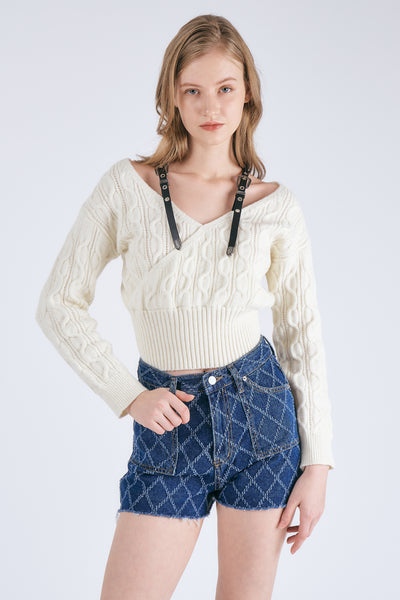 storets.com Maya Shoulder Strap Sweater