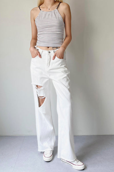 storets.com Maya Striped Halter Top