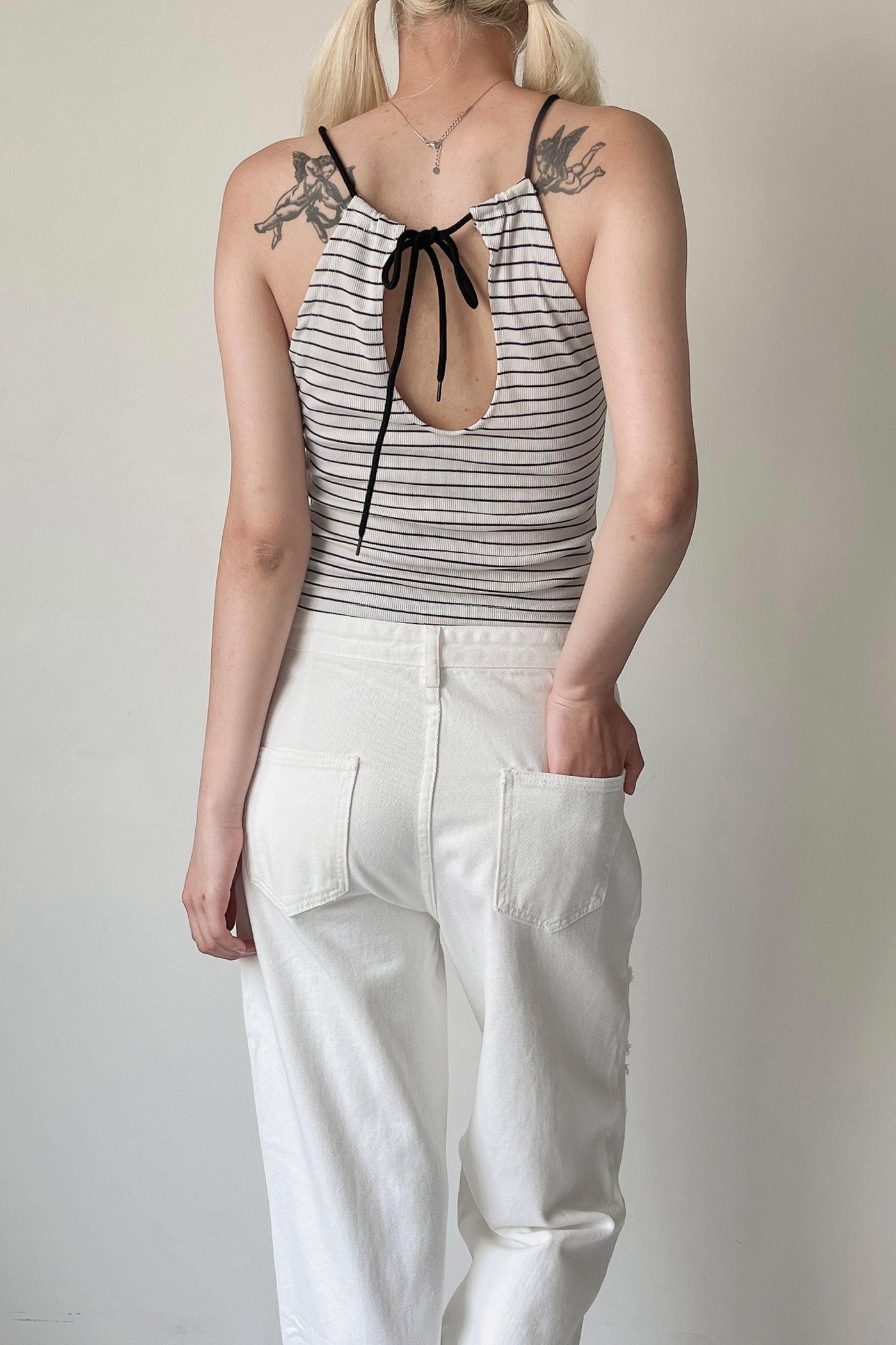 storets.com Maya Striped Halter Top