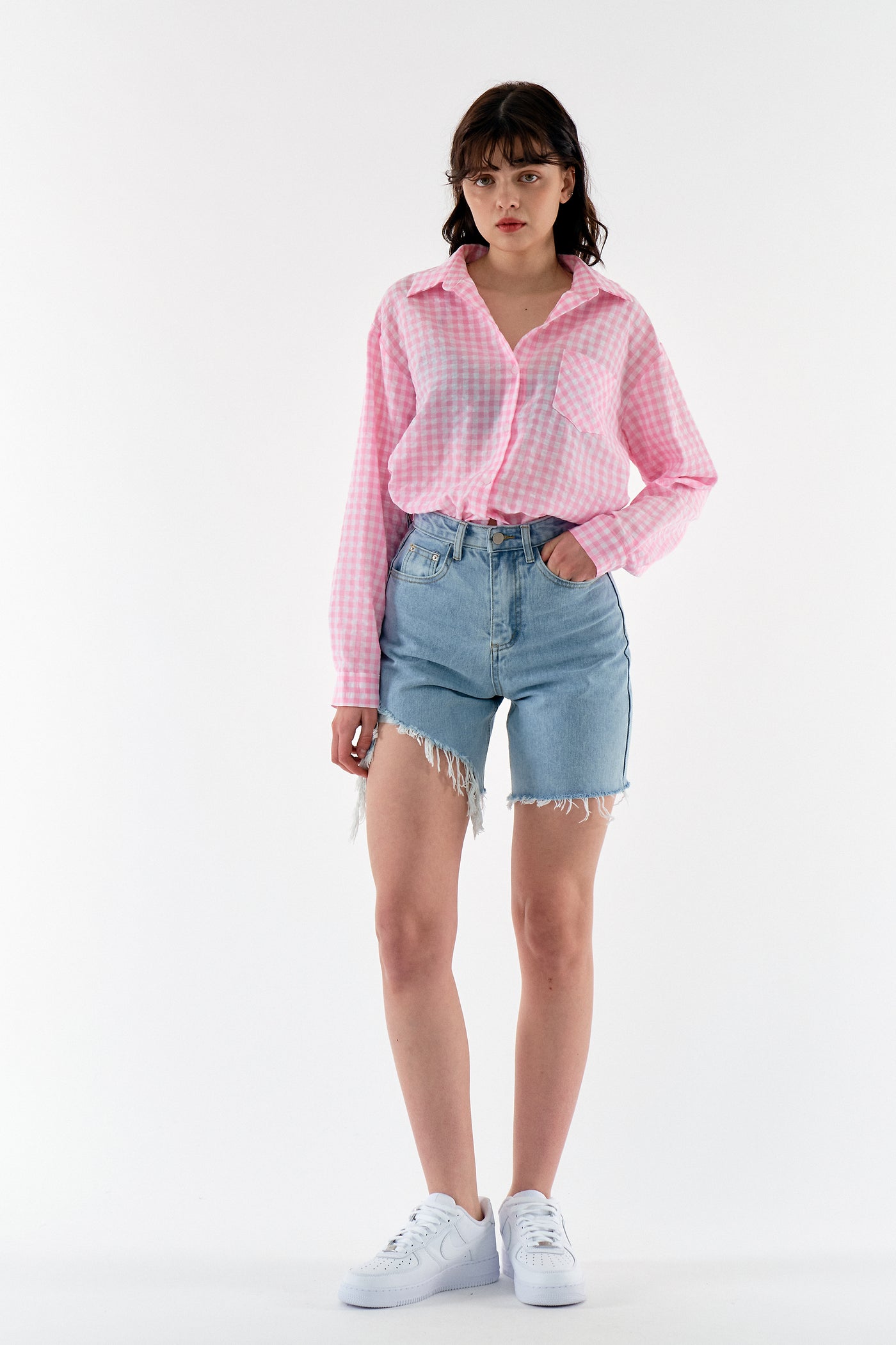 storets.com Mia Cutout Denim Shorts