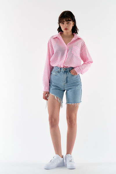 storets.com Mia Cutout Denim Shorts
