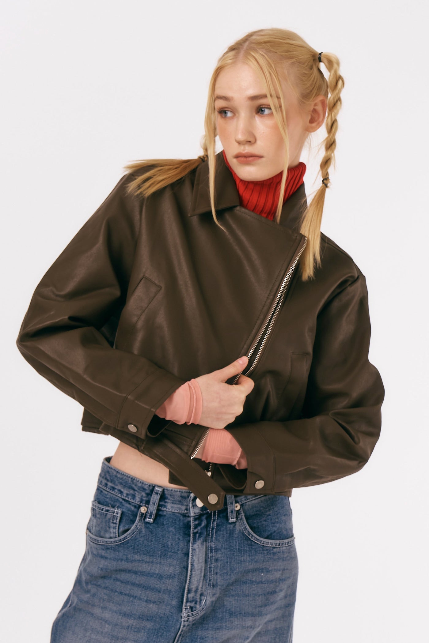 storets.com Mia Pleather Rider Jacket