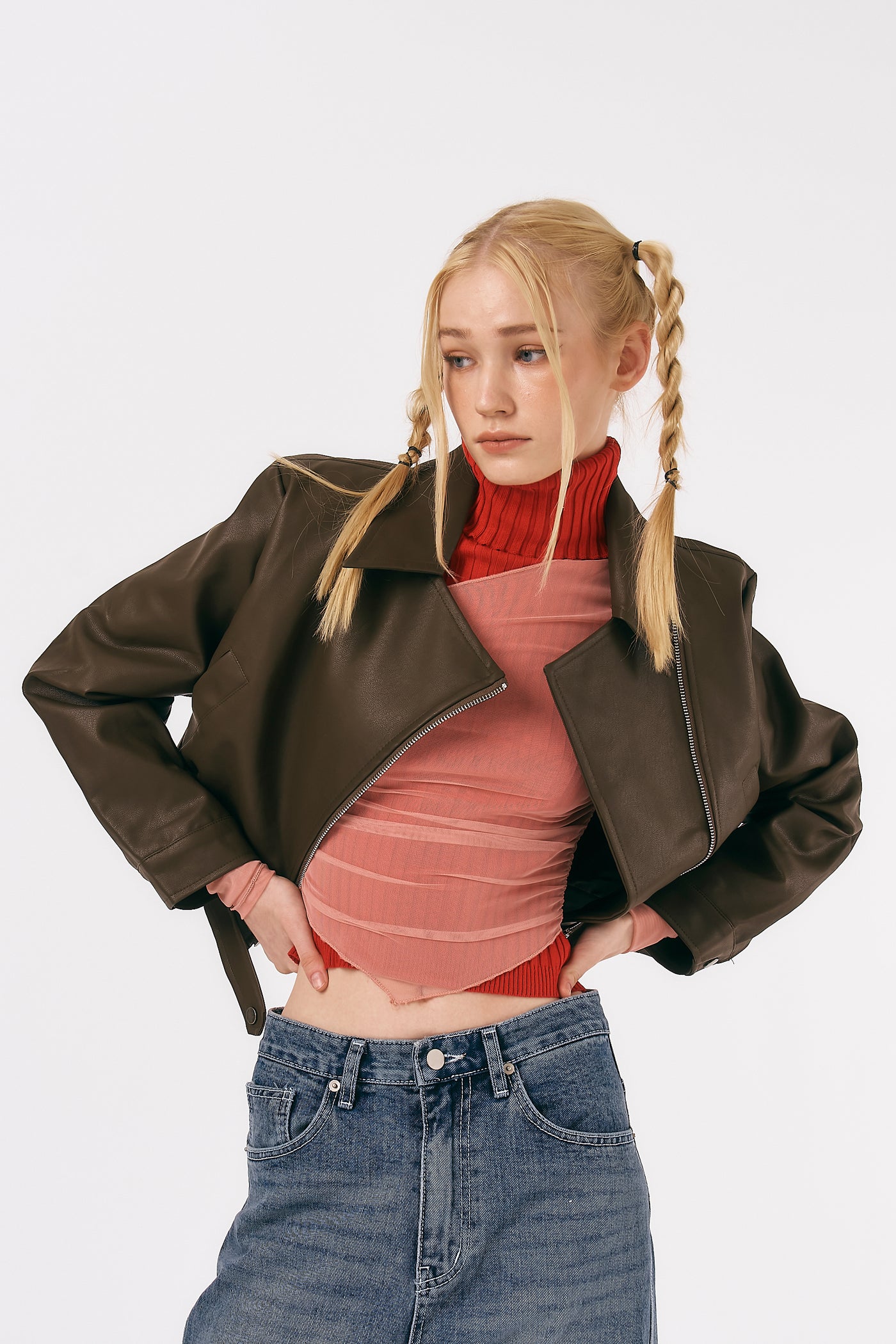 storets.com Mia Pleather Rider Jacket