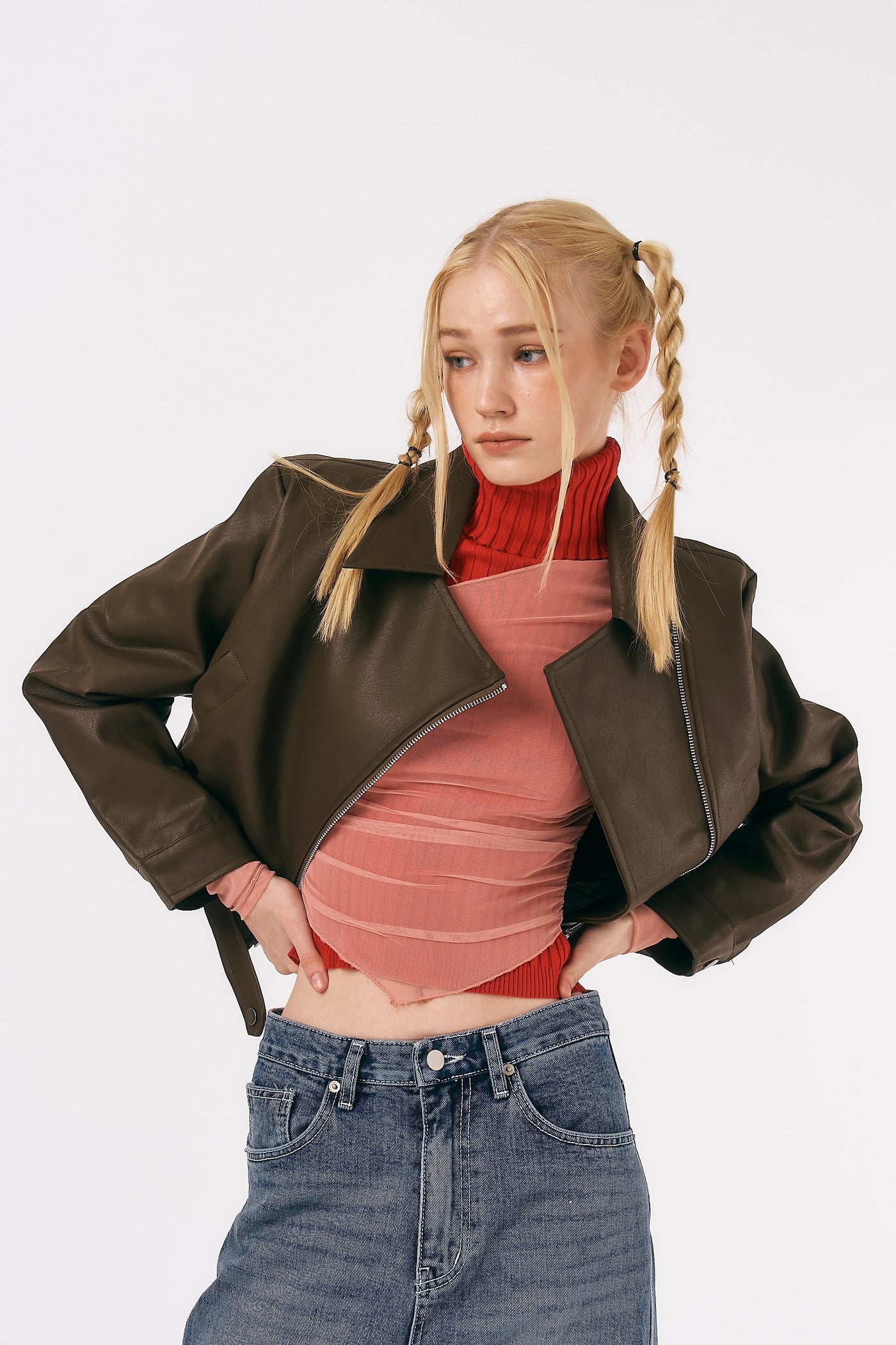 storets.com Mia Pleather Rider Jacket