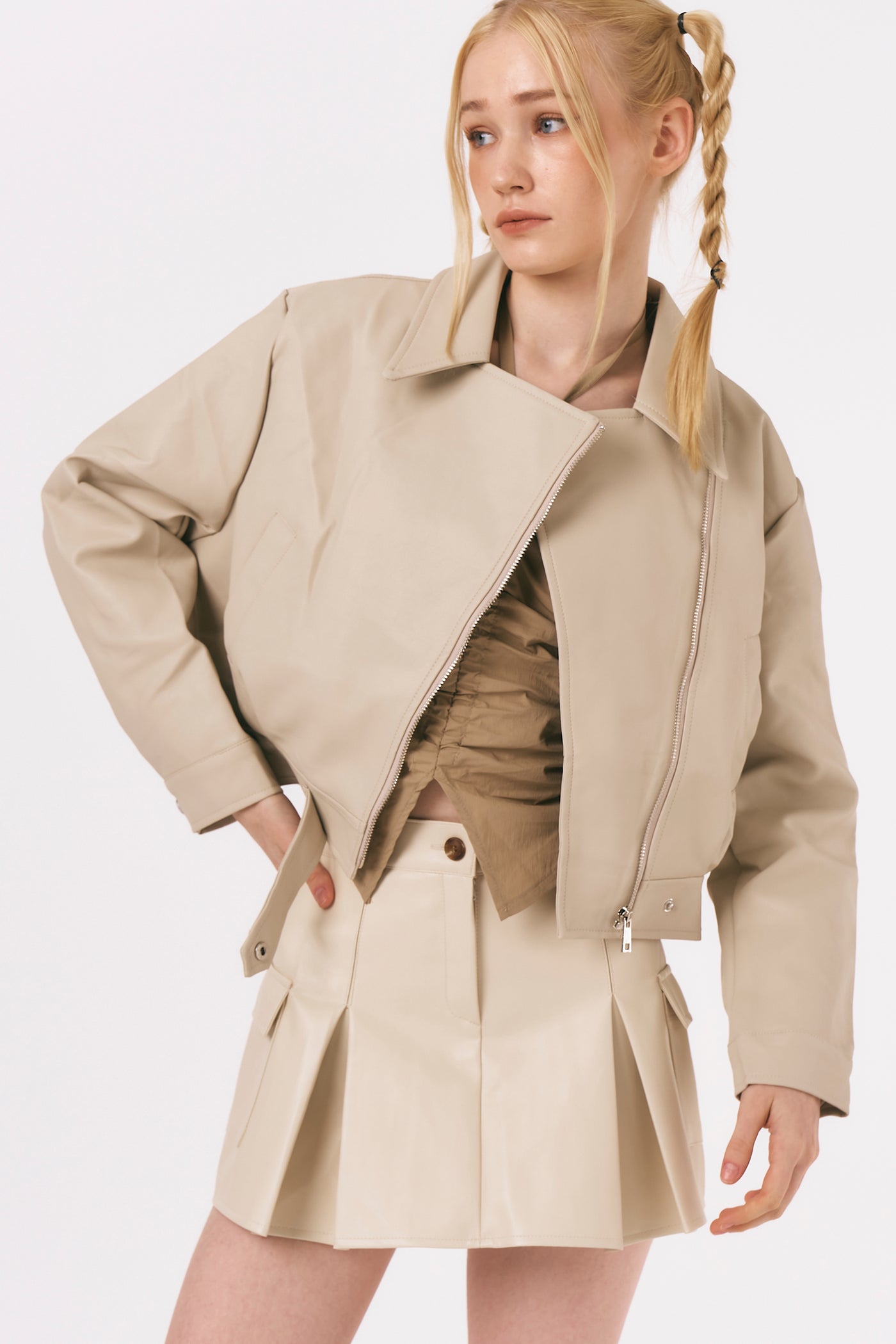 storets.com Mia Pleather Rider Jacket