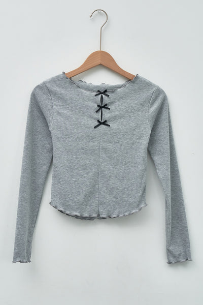 storets.com Mila Slimfit Bow Top