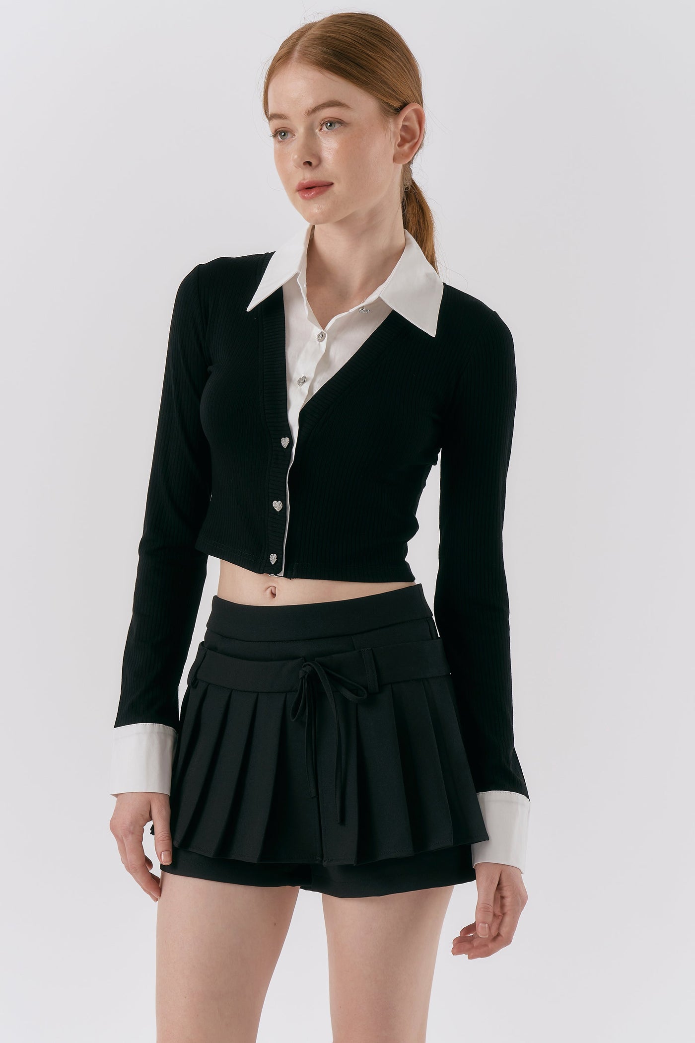 storets.com Alba Layered Effect Knitted Top