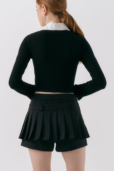 storets.com Alba Layered Effect Knitted Top